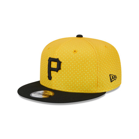 New Era 9Fifty Pittsburgh Pirates City Connect Snapback Hat Yellow Left Front