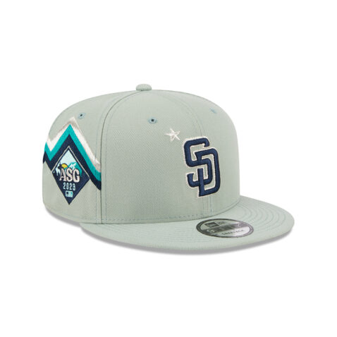 New Era 9Fifty San Diego Padres All Star Game 2023 Snapback Hat Green Right Front