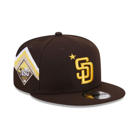 New Era 9Fifty San Diego Padres All Star Game Workout 2023 Snapback Hat Burnt Wood Brown New Era 9Fifty San Diego Padres All Star Game Workout 2023 Snapback Hat Burnt Wood Brown Left Front