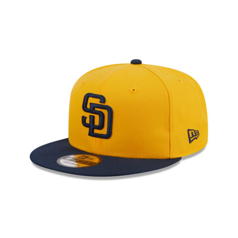 New Era 9Fifty San Diego Padres Color Pack Snapback Hat Yellow Dark Navy