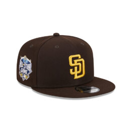 New Era 9Fifty San Diego Padres Game All Star Game Side Patch Snapback Hat Burnt Wood Brown
