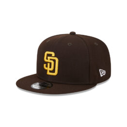 New Era 9Fifty San Diego Padres Game All Star Game Side Patch Snapback Hat Burnt Wood Brown