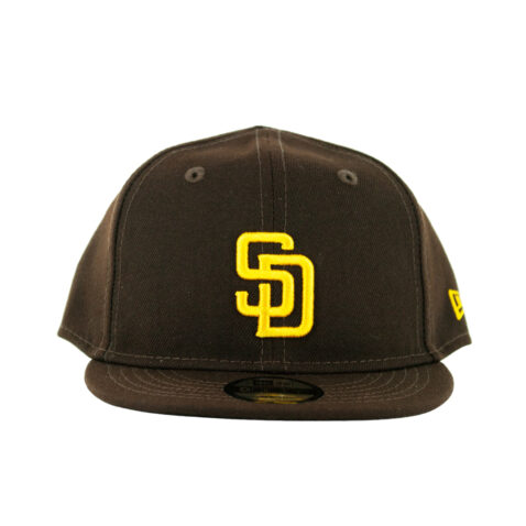 New Era 9Fifty San Diego Padres Game My First Snapback Hat Burnt Wood Brown Front