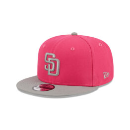 New Era 9Fifty San Diego Padres Two Tone Snapback Hat Pink Graphite