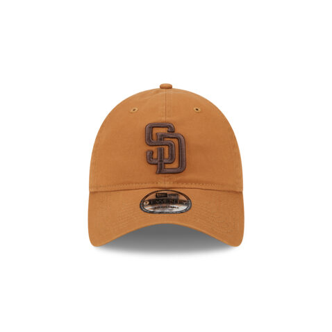 New Era 9Twenty San Diego Padres Ever Green Snapback Hat Light Bronze Front