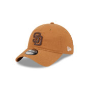 New Era 9Twenty San Diego Padres Ever Green Snapback Hat Light Bronze Left Front