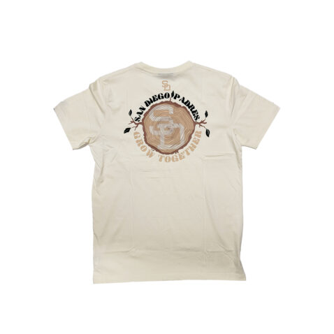 New Era San Diego Padres Camp Short Sleeve T-Shirt Cream Back
