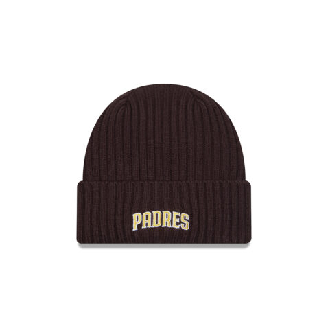 New Era San Diego Padres Ever Green Beanie Burnt Wood Brown Back