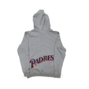 New Era San Diego Padres Quickturn Pullover Heather Grey Back