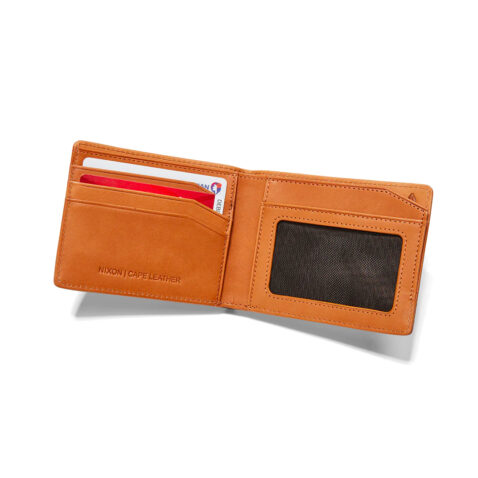 Nixon Cape Leather Wallet Saddle inside