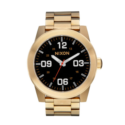 Nixon Corporal Stainless Steel All Gold Black