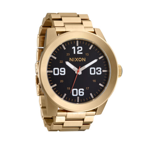 Nixon Corporal Stainless Steel All Gold Black