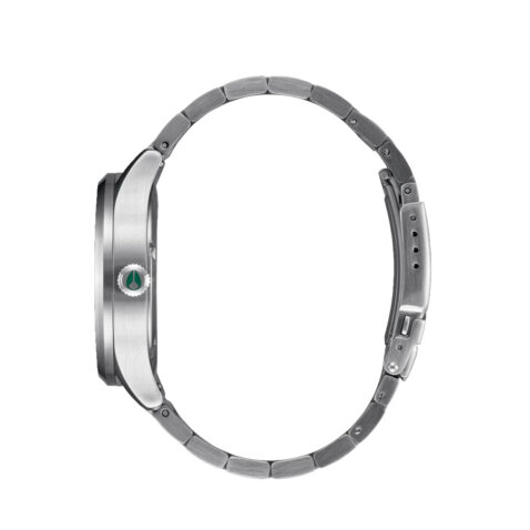 Nixon Sentry Solar Stainless Steel Silver Jasper