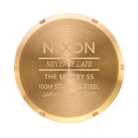 Nixon Sentry Stainless Steel Gold Black