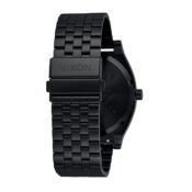 Nixon Time Teller Solar Watch All Black White BACK