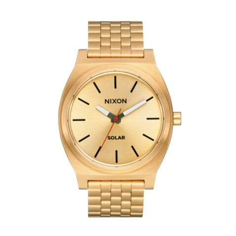 Nixon Time Teller Solar Watch All Gold Black