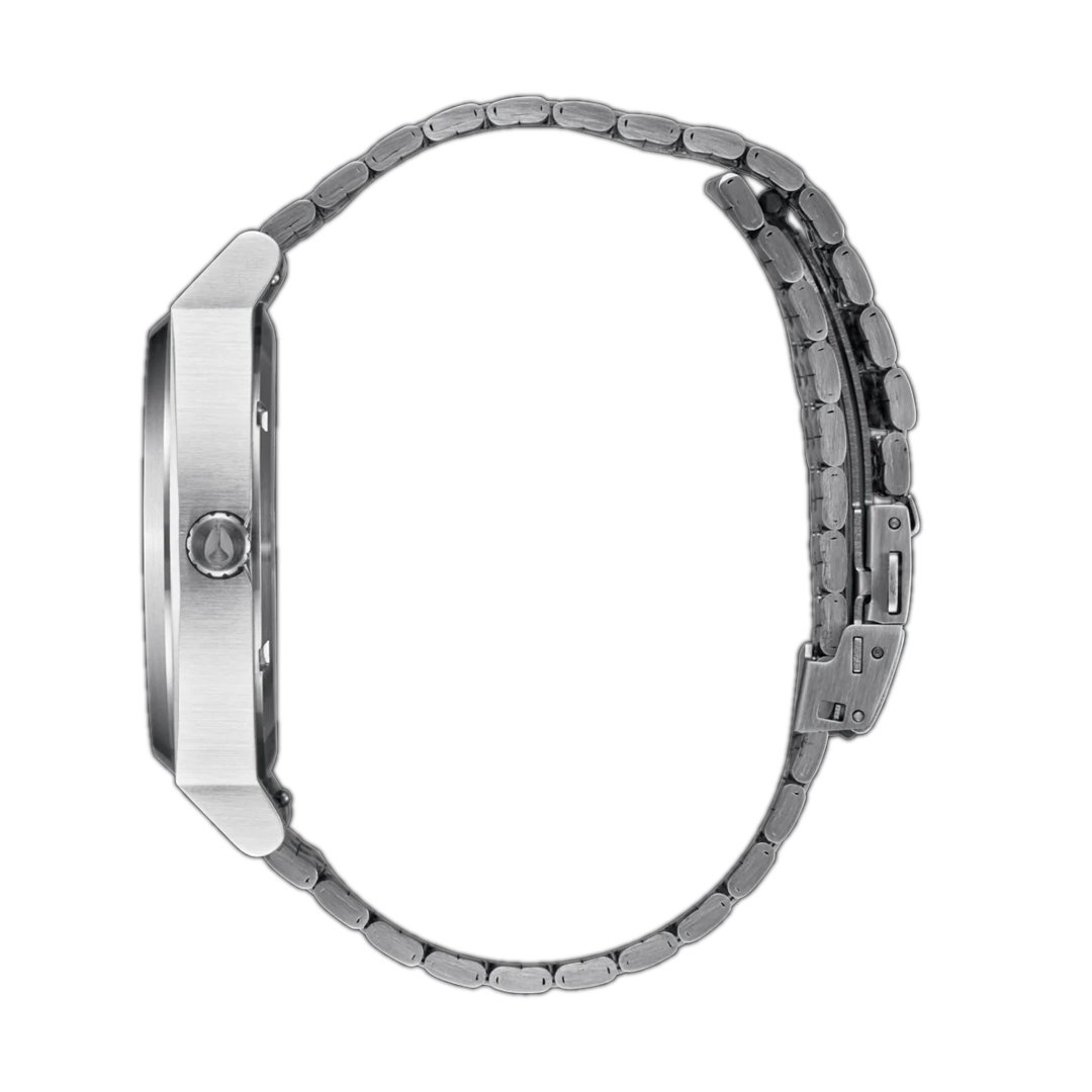 Nixon Time Teller Solar Watch Silver Dusty Blue Nixon Time Teller Solar Watch Silver Dusty Blue - Image 2