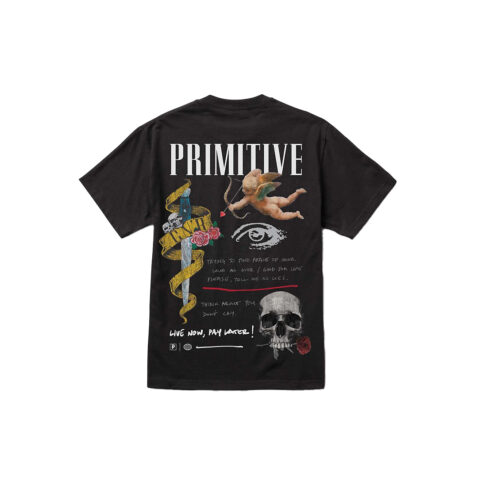 Primitive Don't Cry Sleeve T-Shirt Black Back