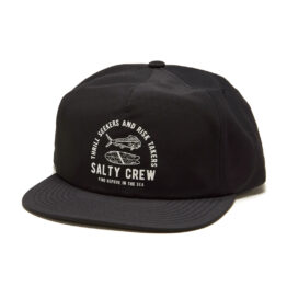 Salty Crew Lateral Line Snapback 5 Panel Adjustable Hat Black
