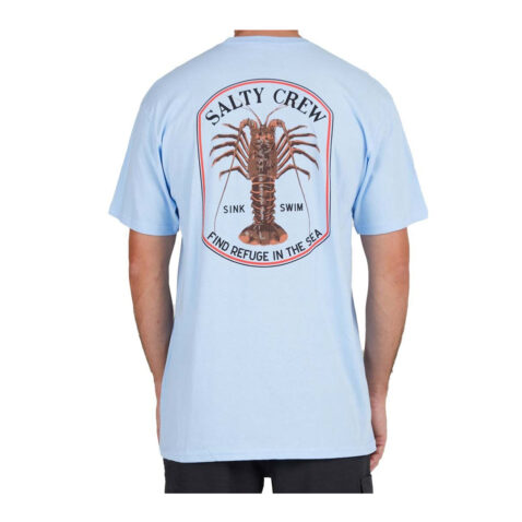 Salty Crew Spiny Short Sleeve T-Shirt Light Blue Salty Crew Spiny Short Sleeve T-Shirt Light Blue
