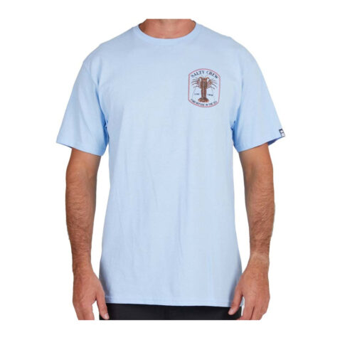 Salty Crew Spiny Short Sleeve T-Shirt Light Blue Salty Crew Spiny Short Sleeve T-Shirt Light Blue