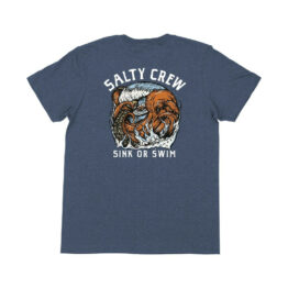 Salty Crew Tsunami Short Sleeve T-Shirt Navy Heather Blue