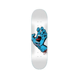 Santa Cruz 8.25in Screaming Hand Skateboard Deck White
