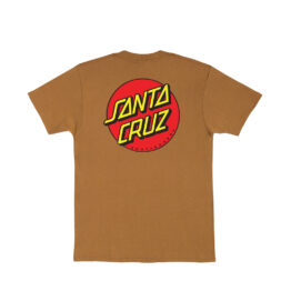 Santa Cruz Classic Dot Short Sleeve T Shirt Brown Sugar