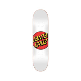Santa Cruz Classic Dot Skateboard Deck White