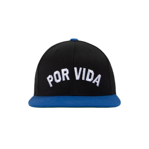 The Hundreds Por La Vida Snapback Hat Black Front