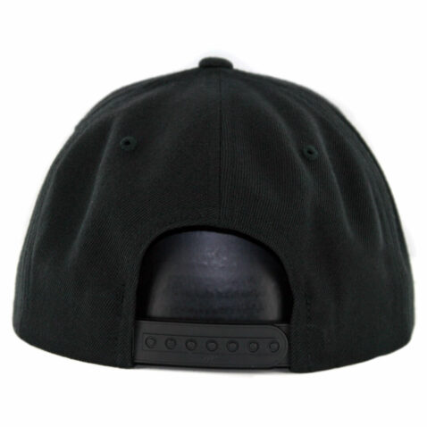 Hard Luck Old Hand Snapback Hat Black Silver