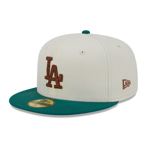 New Era 59Fifty Los Angeles Dodgers Camp Chrome Fitted Hat White Green New Era 59Fifty Los Angeles Dodgers Camp Chrome Fitted Hat White Green
