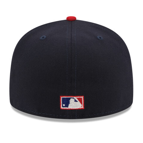 New Era 59Fifty California Angels Retro Script Fitted Hat Dark Navy Red - Image 5