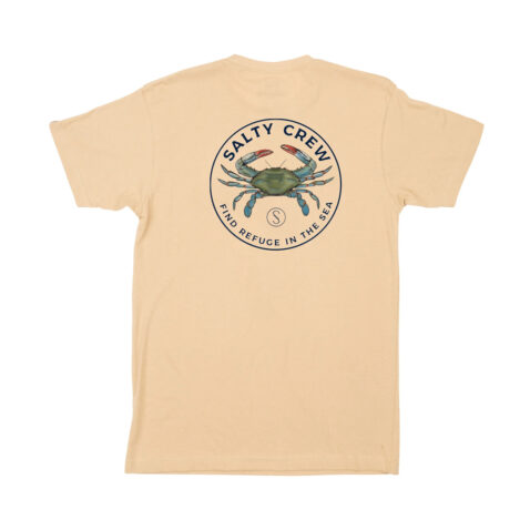 Salty Crew Blue Crabber Short Sleeve T-Shirt Camel