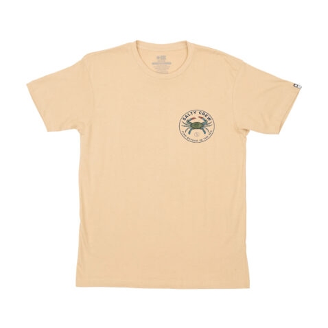 Salty Crew Blue Crabber Short Sleeve T-Shirt Camel