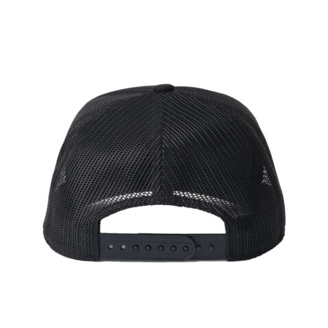 Brixton Alpha Block X C MP Mesh Snapback Hat Black Back