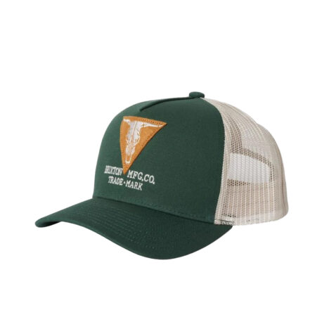 Brixton Gunston Netplus MP Snapback Hat Pine Needl Off White