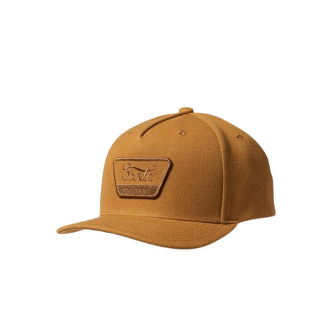 Brixton Linwood C Netplus MP Snapback Hat Golden Brown