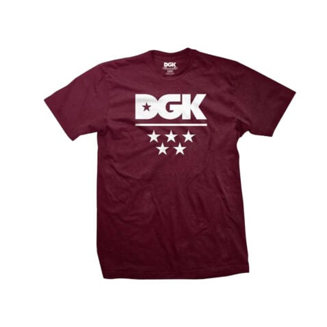 DGK All Star Short Sleeve T-Shirt Burgundy