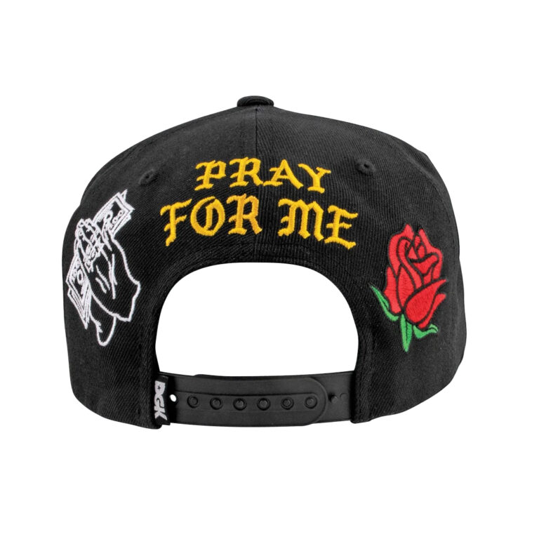 DGK Divine Snapback Hat Black Back DGK Divine Snapback Hat Black Back
