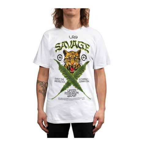 LRG A Savage Cats Short Sleeve T-Shirt White