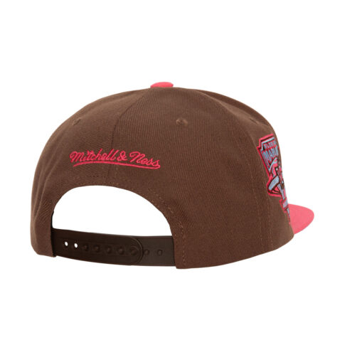 Mitchell & Ness Florida Marlins The Damn Snapback Hat Brown Back