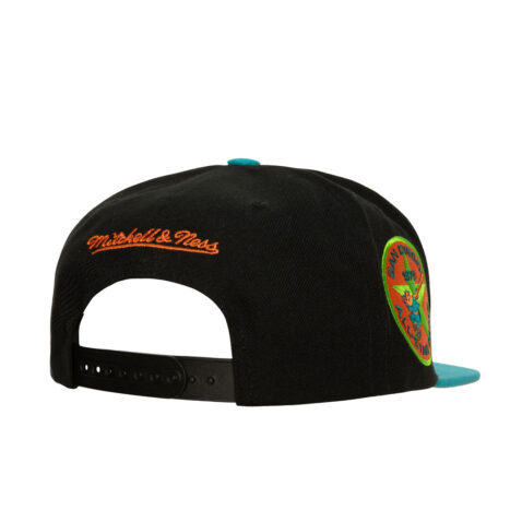 Mitchell & Ness San Diego Padres Citrus Cooler Snapback Hat Black back