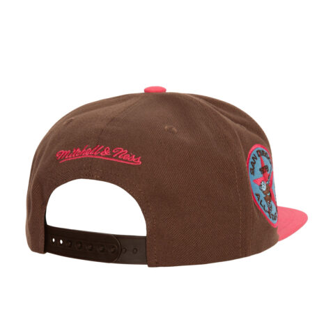 Mitchell & Ness San Diego Padres The Damn Snapback Hat Brown Back