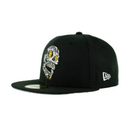 New Era 59Fifty San Diego Padres Flying Skull Fitted Hat Black White Gold Yellow