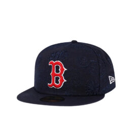 New Era 59Fifty Boston Red Sox Swirl Fitted Hat Dark Navy