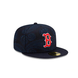 New Era 59Fifty Boston Red Sox Swirl Fitted Hat Dark Navy