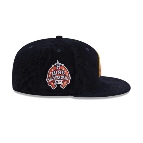New Era 59Fifty Houston Astros Throwback Corduroy Dark Navy Fitted Hat Right