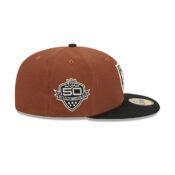 New Era 59Fifty Las Vegas Raiders Harvest Brown Black Fitted Hat Right