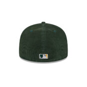 New Era 59Fifty Oakland Athletics Throwback Corduroy Green Fitted Hat Back